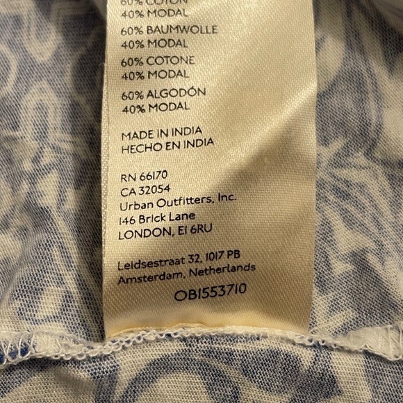 MAEVE ANTHROPOLOGIE CATIE RUFFLE-SLEEVED TEE medallion BLOUSE floral size XS - Picture 10 of 12